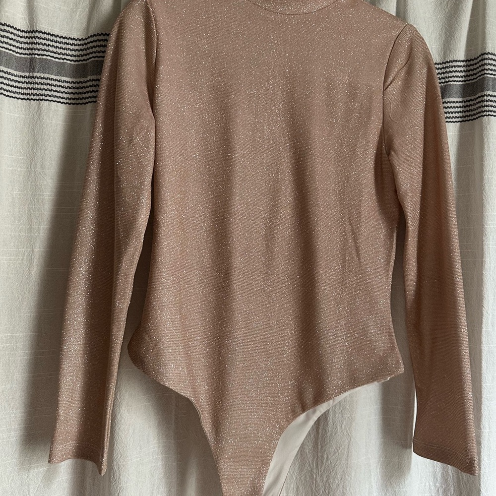 Shimmering Long Sleeve Bodysuit